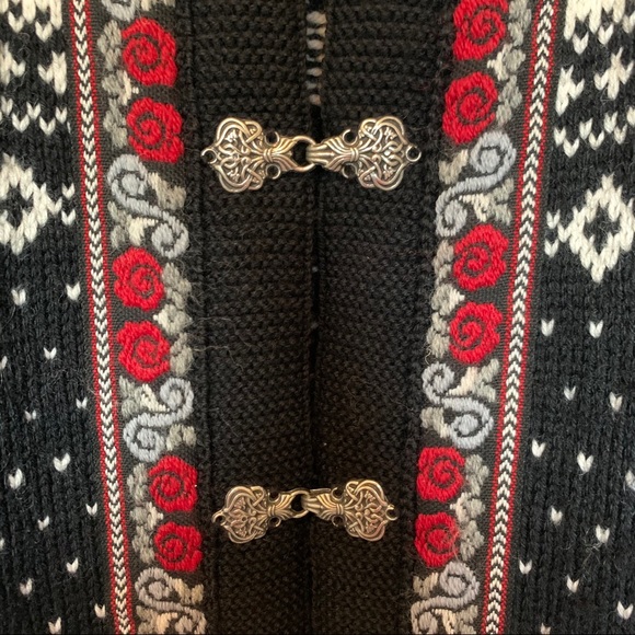 Vintage Voss of Norway 100% Pure Wool Sweater M - Picture 5 of 16